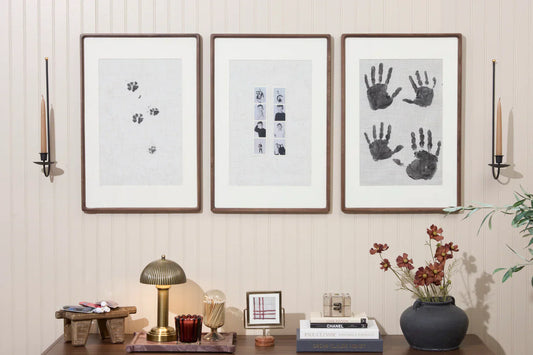 Easy paw print art and handprint art with fabric paint