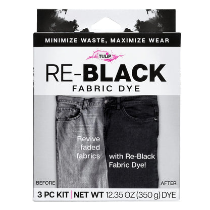 Tulip Re-Black Fabric Dye Kit