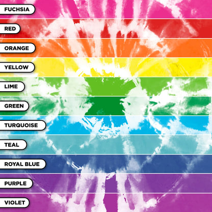 Tulip Glow Tie-Dye Party Kit, 18 Dye Bottles & Glow Mixer