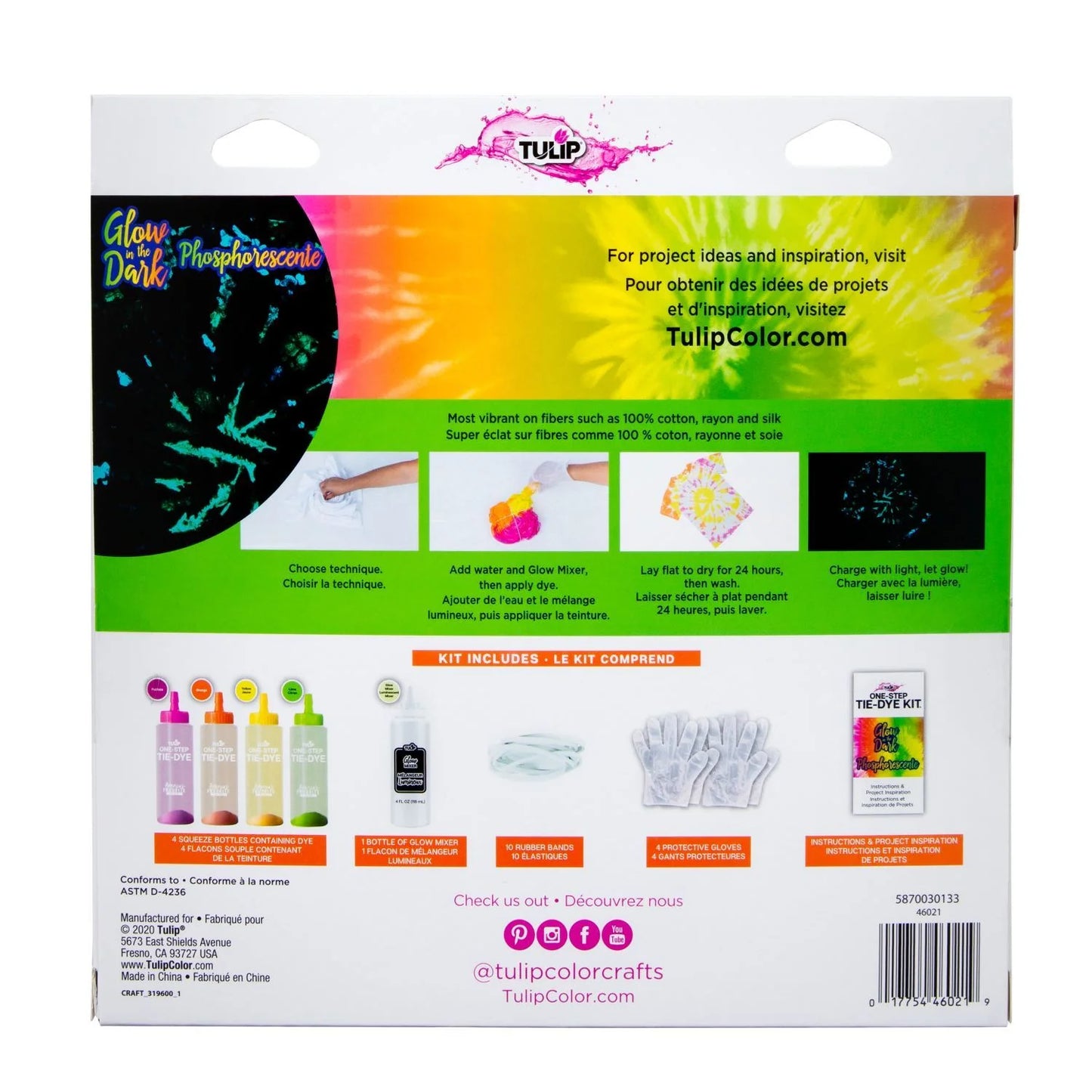 Tulip Glow-in-the-Dark 4-Color Tie-Dye Kit