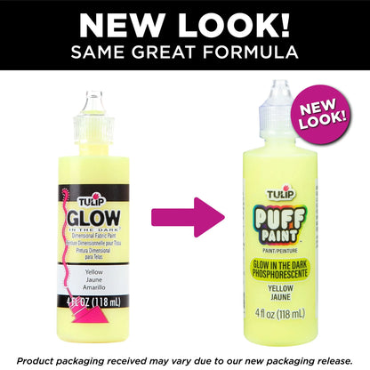 Tulip Puff Paint Glow Yellow 4 fl. oz.