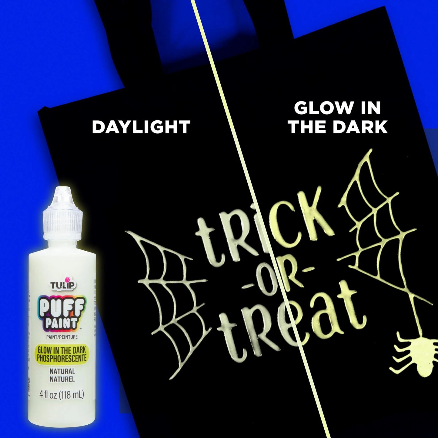 Tulip Puff Paint Glow Natural, Multi-Surface Craft Paint, 4 fl. oz. 3 Pack