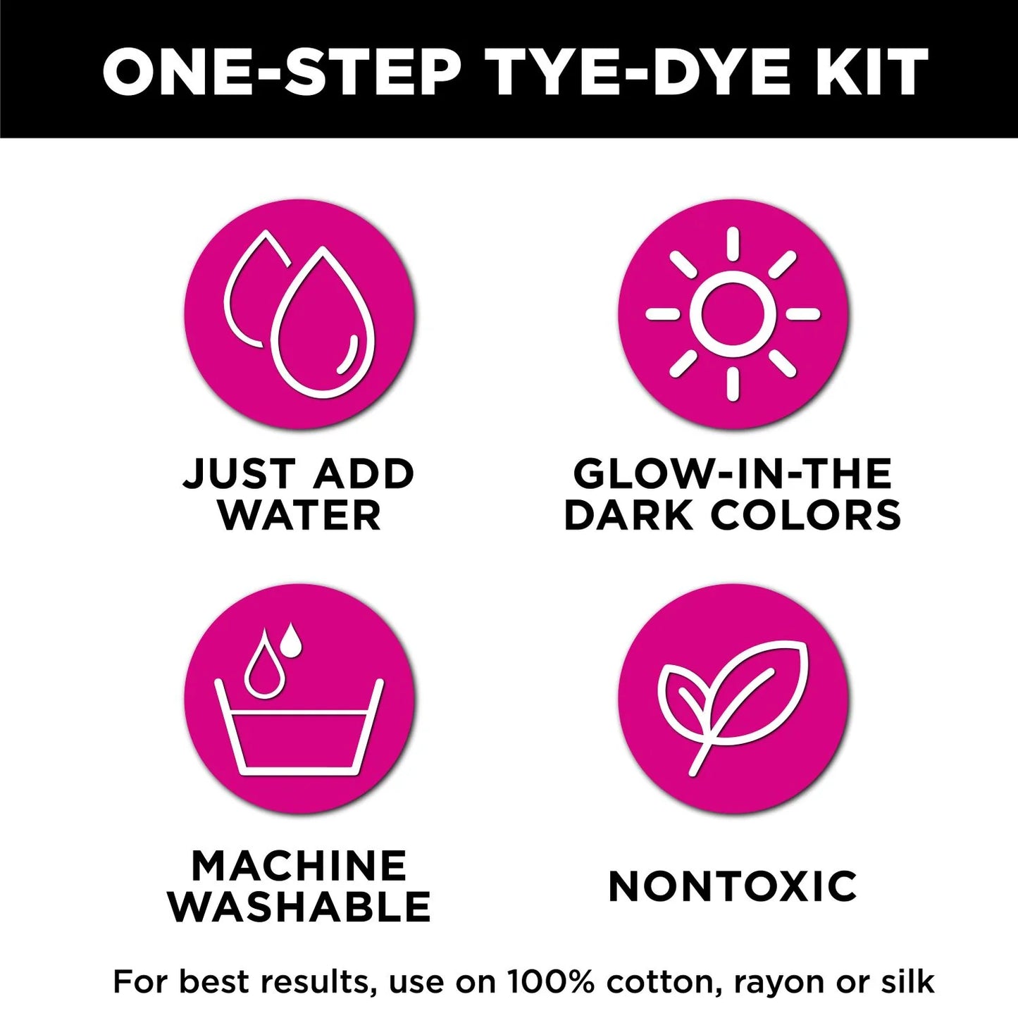 Tulip Glow in the Dark Cosmic 4-Color Tie-Dye Kit