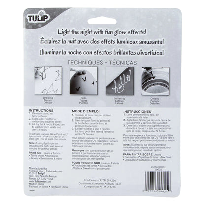 Tulip Puff Paint Glow, Multi-Surface Craft Paint, 1.25 fl oz 6 Pack