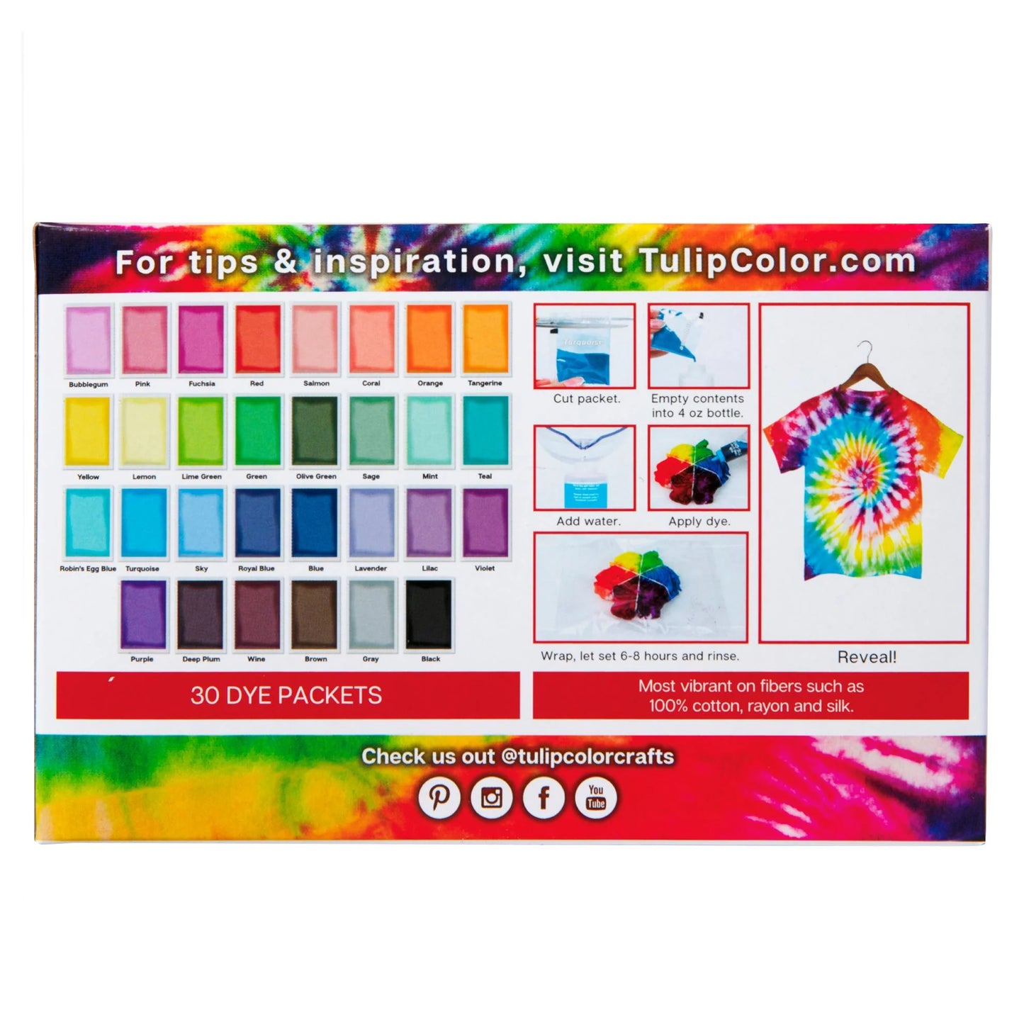 Tulip Tie-Dye Refills Color Wheel 30 Pack