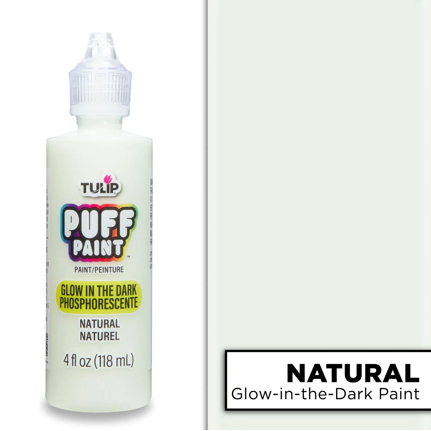 Tulip Puff Paint Glow Natural, Multi-Surface Craft Paint, 4 fl. oz. 3 Pack