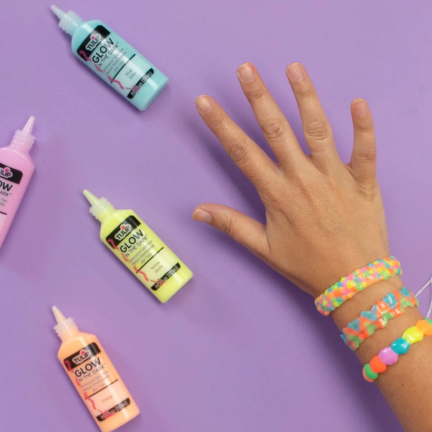 Tulip Puff Paint Glow, Multi-Surface Craft Paint, .75 fl. oz. 10 Pack