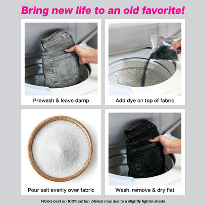 Tulip Re-Black Fabric Dye Kit